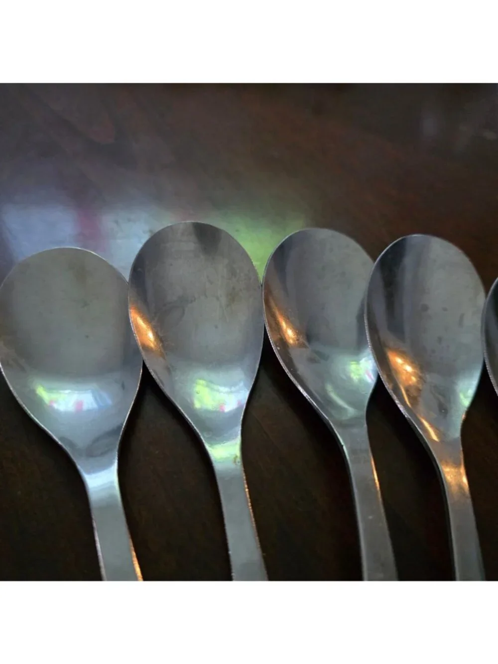 Set Of 7 Ikea Stainless Steel Spoons Flatware Silverware Durable Polished Finish